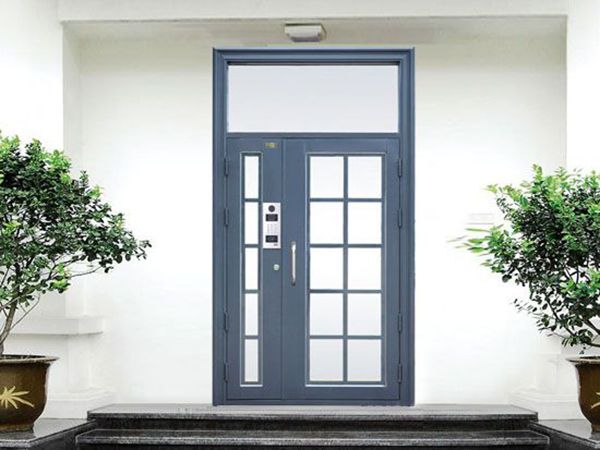 氟碳噴涂樓寓門（淺墨綠）
